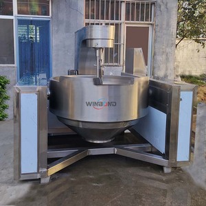 Olla de cocina industrial a gas para salsa, mayonesa Khoya/<span class=keywords><strong>Mava</strong></span>, olla caliente eléctrica, relleno de salsa CON MEZCLADOR PARA nuez ámbar, arroz frito - Product Image 4