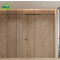 Porte invisible moderne, design caché, cadre composite de haute qualité, utilisation intérieure pour villa, hôtel, salon, appartement, manuel