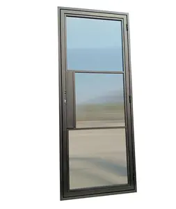 French Swing Door Steel Profile Door Swing Shower Glass Door