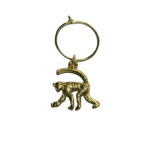 Vàng Tone Kẽm Hợp Kim Rượu Vang Thủy Tinh Quyến Dũ Set-4Pcs Safari Động Vật (Voi, Hổ, Hươu Cao Cổ, Khỉ) Mặt Dây Chuyền Cho Sở Thú Bên Ủng Hộ - Product Image 3