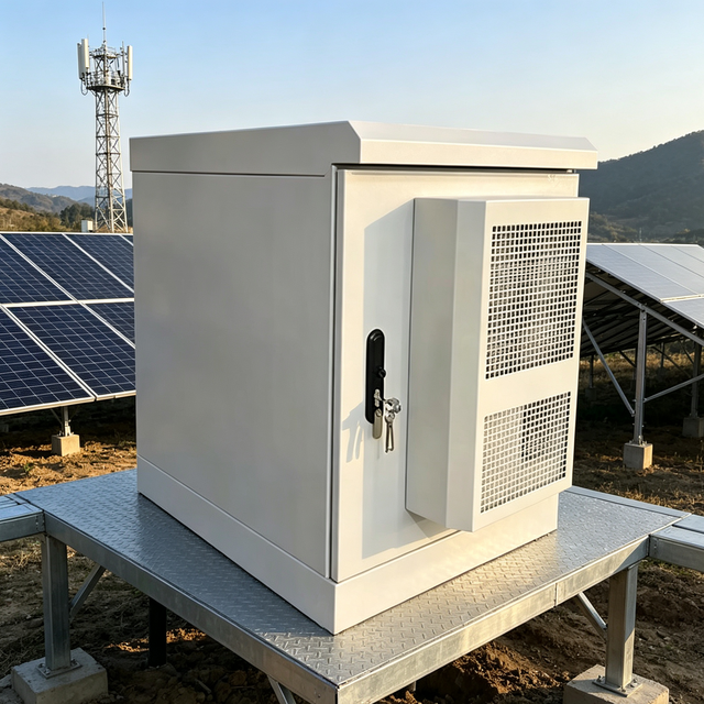 Custom OEM 12U 19 Inch Outdoor Server Rack IP55 Weatherproof Solar Battery Enclosure Lithium Power Cabinet for Data Center