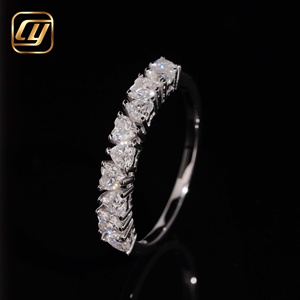 Anillo de Eternidad con Corte de Corazón en Plata de Ley 925, Anillo de Boda con Diamante Cultivado en Laboratorio para Mujer, Anillo de Compromiso, Joyería Fina, Regalo - Product Image 1