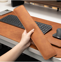 Alas Mouse Kulit Premium Besar dan Penyangga Pergelangan Tangan Keyboard Set Enam Bagian Anti Selip untuk Mengetik dengan Nyaman