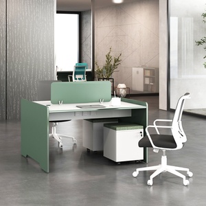 Modern <b>Desk</b> Partition L Shape Office Table <b>Desk</b> Workstation Table Luxury Office <b>Desk</b> Home Office Furniture 4 Person - Product Image 2