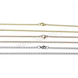 Новейший дизайн ювелирных изделий из нержавеющей стали ожерелье твист овальная цепь 973915