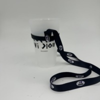 Gobelet à bière empilable en plastique sans BPA tasses de fête réutilisables 450 ML logo personnalisé tasses givrées