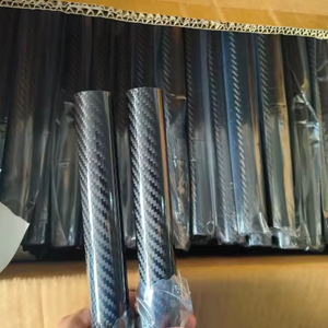 Tubo de fibra de carbono de gran diámetro personalizado 3K tubo redondo ligero para aplicaciones deportivas e industriales tubo Caron - Product Image 1