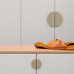 Minimalist Style Multi-Color Circular Patterned Semi-Circular Drawer Cabinet Door <b>Knob</b> Fashion Zinc Kitchen Bedroom Dresser - Product Image 5