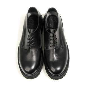 Chaussures Derby vintage en cuir de cheval à bout rond, marron, semelle épaisse, style workwear décontracté pour hommes, tailles 38-44, style automne - Product Image 4