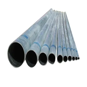 Tube carré pré-galvanisé à chaud Astm Q215A Q215B Q235A Q235B tubes métalliques en acier galvanisé tube rond
