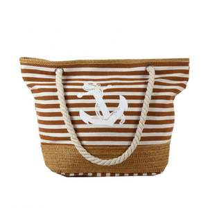 Wholesale Factory Free Sample High Quality Summer <b>Tote</b> Canvas <b>Beach</b> <b>Bag</b> - Product Image 2