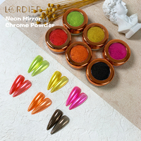 Nouvelle poudre miroir, poudre scintillante, poudre chromée néon pour la décoration des ongles, la beauté