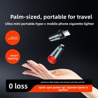 Allume-cigare en alliage d'aluminium à brancher, sans batterie, mini-format, exclusif pour smartphones, compatible avec les ports Type-C, fabriqué en Chine