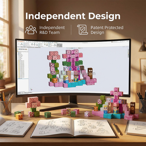 Nouveaux Blocs de Construction Magnétiques Aléatoires 2026, Grandes Tuiles et Cubes 3D, Jouet STEM Sûr et Non Toxique, Certifié CE EN71, Jeu Créatif pour Enfants, Prêt à Expédier - Product Image 5