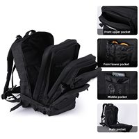 Mochila Táctica Nacional de 25-35L con Compartimentos Amplios, Material de Nailon Impermeable, Multifuncional para Senderismo, Caza y Actividades al Aire Libre