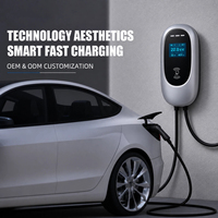 Chargeur EV universel 7 kW, nouvelle borne de recharge murale intelligente, compatible GBT Type 2, contrôle par application RFID, IP55, voiture électrique BYD Atto