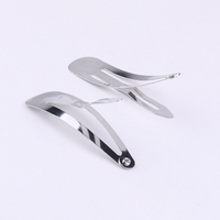 Petite pince à cheveux en métal en forme de larme de 50 mm pour la décoration des cheveux
