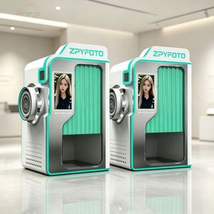 Cabina de Fotos de Autoservicio ZPYFOTO, Máquina Expendedora de Impresión Instantánea de Fotos, Kiosco de Selfies Comercial que Funciona con Monedas - Product Image 4