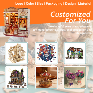 Rompecabezas de Madera 3D Personalizado Qlychee, Kit de Ensamblaje de Girasol, Adorno Floral, Juguete Promocional para Adultos, Fabricante OEM/ODM - Product Image 6