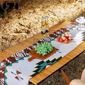 आउटडोर तह टेबल डेरा डाले हुए लकड़ी की मेज परिवार Bbq पिकनिक गार्डन पार्टी टेबल आउटडोर फर्नीचर
