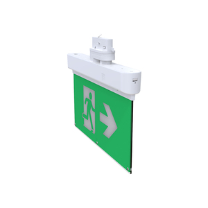 Luz de salida LED Premium CE 24M-Señal DE EMERGENCIA montada en pista, autoprueba 220V IP20, SMD de litio de alta calidad para escape interior - Product Image 5