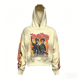 Sudadera con Capucha para Hombre, 420GSM, Estilo Monkey Wash, 100% Algodón, Suave y Moderna - Product Image 2