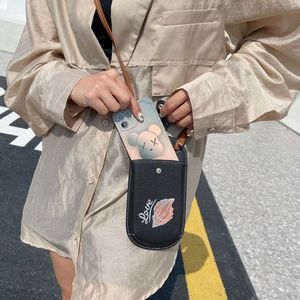 Bolso pequeño de hombro para mujer, mini bolsos cruzados de cuero genuino de vaca, bolso bandolera para teléfono, bonito estampado de helado, tarjetero con ranuras - Product Image 6