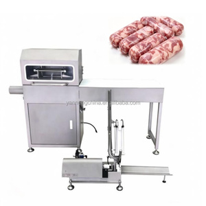 Automatic Lamb Mutton Roll Forming Machine Beef Pork Roll Steak Sausage Clipping and Machine Meat Filling Machine on Sale - Product Image 1