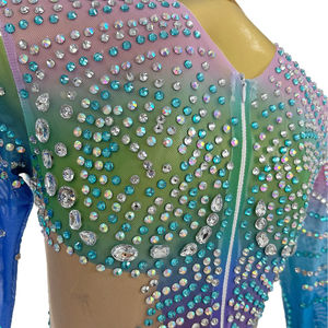 Regenbogen Geburtstags feier Heimkehr Maxi kleid Boden langes Bankett Abendessen Kleid Damen Sexy Bodycon Formal <span class=keywords><strong>Prom</strong></span> Abendkleid - Product Image 6