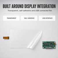 Film tactile interactif transparent multi-touch pour vitrine de magasin