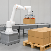 Robot industriel FR30 85 kg à 6 axes, bras robotisé collaboratif (Cobot) avec base de préhension à ventouse personnalisée, option de clôture de sécurité, certifié CE, OEM, IP54/IP65