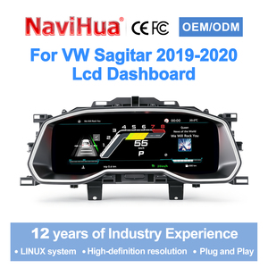 Nuevo Panel de Instrumentos Navihua con Velocímetro Digital para Automóvil, Sistema Linux, para VW Volkswagen Sagitar 2019-2020 - Product Image 1