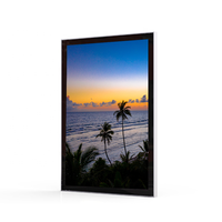 Cadre d'affichage LED carré avec support, boîte lumineuse publicitaire murale en plastique AF12, épaisseur 19 mm, 12-24V, durable, garantie 2 ans