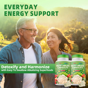 野菜カプセルアロエベラビタミンCおよびE酸化防止剤付きヘルスケアサプリメントOEM & ODM卸売サプライヤー - Product Image 2