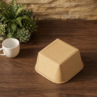 Boîte à salade en papier kraft écologique jetable SM7-SL650 650 ml avec couvercle pour hôtels et aliments – Prix usine de gros