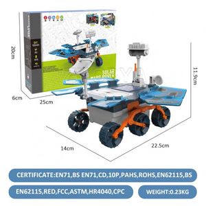 Zhorya Kids Diy 46PCS Science Experiment Robot Engineering Building Kits Solar Powered Car Toys - Product Image 6