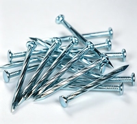Clavos de Anillo de Acero Inoxidable de Fábricas Chinas, Clavos para Concreto de Vástago Liso con Punta de Diamante, Clavos de Acero de Alta Calidad para Construcción