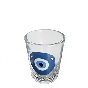 Vaso de chupito redondo de vidrio serigrafiado de Estambul por DAFNI BIG PAZAR - Product Image 1
