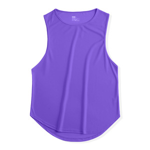 MAYYOUNG OEM Vente en gros 90% Polyester 10% Spandex Tissu rayé Débardeur de course pour hommes Débardeur de course pour hommes - Product Image 5