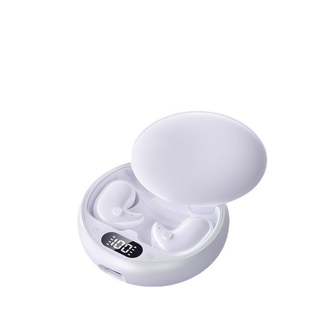 New Y36 Ultra Thin Sleep Invisible Earphones Digital Display Stereo Two Ear BT 5.3 Noise Cancellation Earphones