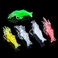 Leurre artificiel souple en acier inoxydable luminescent bionique avec hameçons pour la pêche au bar en mer et en eau douce - Poisson noir Luya