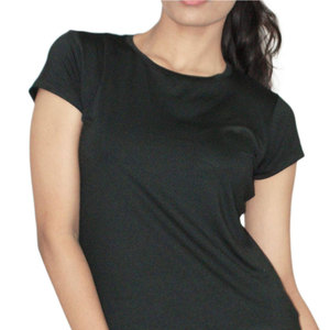 Camisetas <span class=keywords><strong>de</strong></span> Mujer Más Vendidas <span class=keywords><strong>de</strong></span> Verano, Ecológicas, Ajustadas, Cortas, Sólidas, Casuales, Transpirables, 100% Algodón, a Bajo Precio - Product Image 6