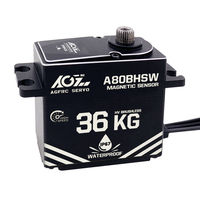 Servo sin Escobillas Programable AGFrc A80BHSW de Fábrica, Alto Torque de 36KG, 0.071Seg, para Barco RC, Cabrestante de Vela
