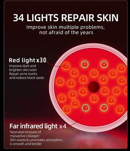 Panneau de luminothérapie LED professionnel pour le visage et le cou, rajeunissement de la peau par photons, soulagement des douleurs musculaires et articulaires avec support et minuterie - Product Image 5