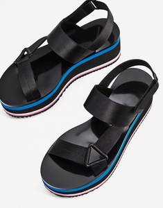 Colore solido Nero Donne DELL'UNITÀ di ELABORAZIONE Superiore <span class=keywords><strong>Sandali</strong></span> <span class=keywords><strong>Tacco</strong></span> Alto - Product Image 5