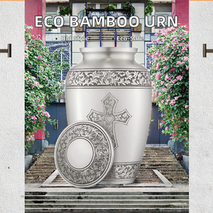 Биоразлагаемая медная урна с индивидуальным дизайном, экологичный футляр для праха домашних животных и людей, медальон для кремации в классическом стиле, размер XXL - Product Image 2