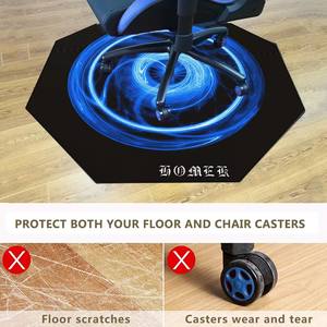 Grand <span class=keywords><strong>tapis</strong></span> de chaise de jeu en caoutchouc rectangle rond antidérapant 1.2m * 1.2m <span class=keywords><strong>tapis</strong></span> de <span class=keywords><strong>sol</strong></span> OEM impression coussin de chaise pour joueur. - Product Image 3