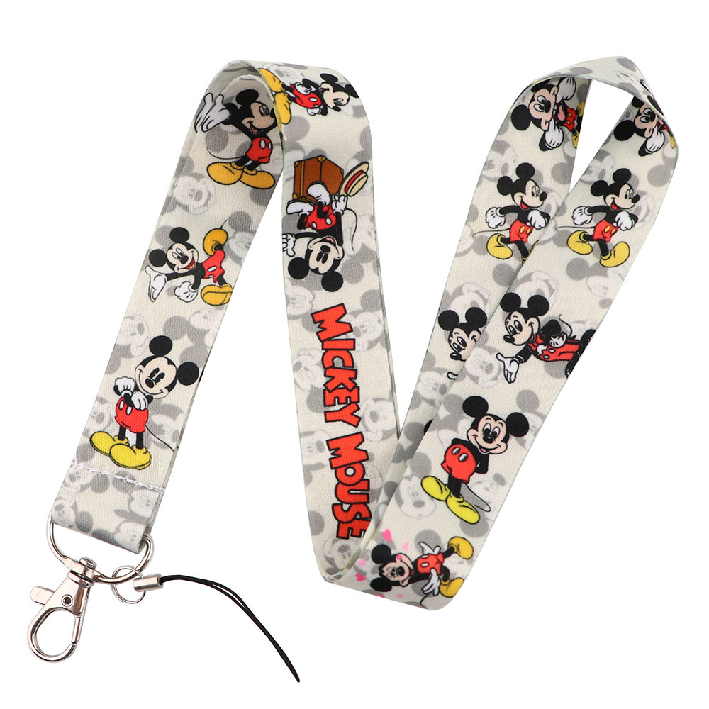 Lovely Cartoon Bow Mouse Lanyards Gifts High Quality ID Card Hanging Mobile Phone Anti-Lost Neck Lanyard Wholesale Accessories Image 4