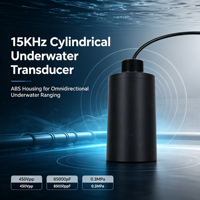 Transducteur ultrasonique sous-marin cylindrique omnidirectionnel 15kHz 450Vpp 0.3MPa Sonde sonar Mesure de distance 800M POM CE