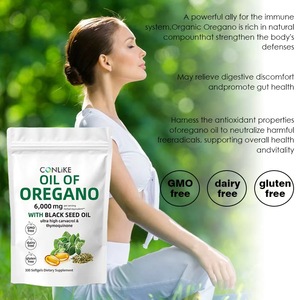 Estratto di Origano Biologico Formula, Integratore Antiossidante ad Alta Potenza, Capsule di Olio di Semi Neri, Supporto Immunitario per <span class=keywords><strong>Adulti</strong></span> - Product Image 5